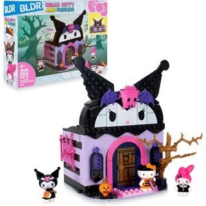 BLDR Medium  Hello Kitty and Friends Kuromi’s Haunted House Building Set NWT